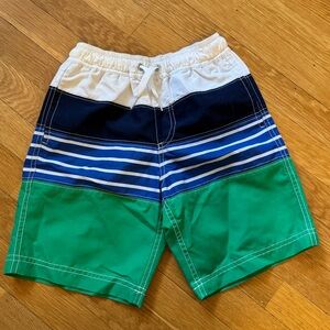 Hanna Andersson Kids Swim Trunks - Navy, Green, White